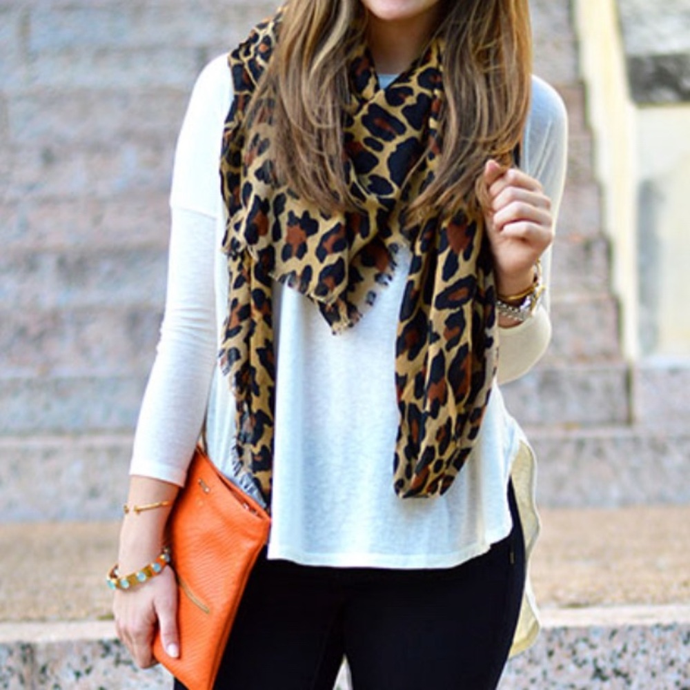 Animal print scarf